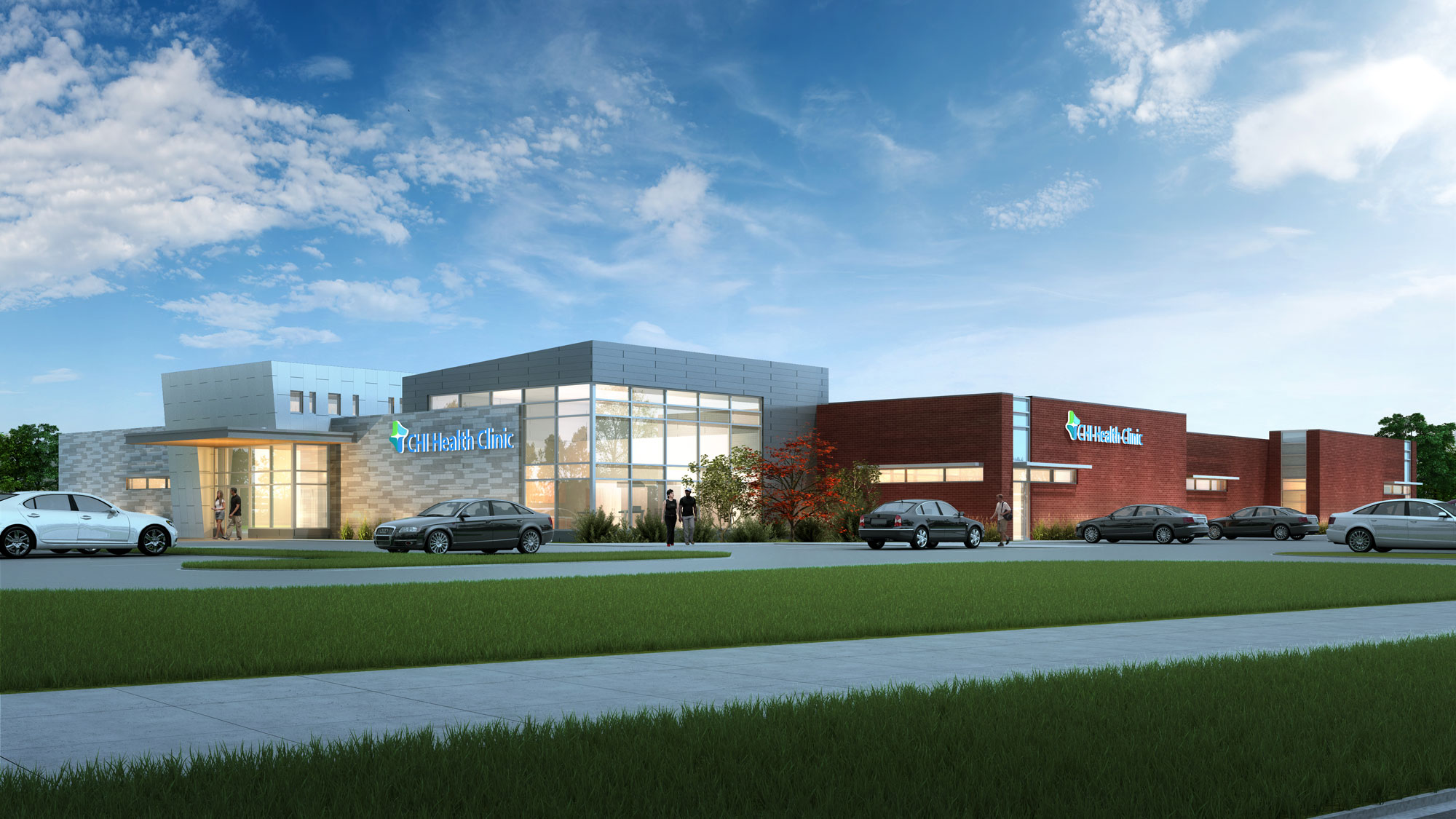 Exterior front view of CHI Health Clinic Family Medicine/Pediatrics (Valley View)