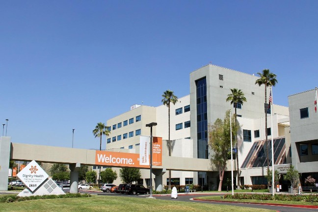 Exterior front view of Dignity Health - Community Hospital of San Bernardino