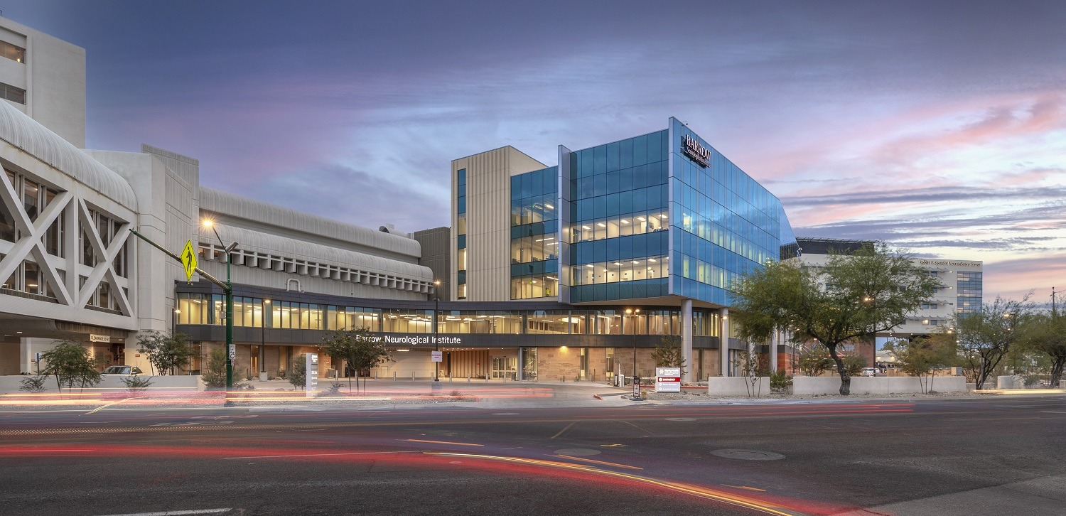 Exterior front view of Barrow NeuroCritical Care Center