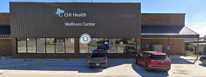 Exterior front view of CHI Health Wellness Center at Corning