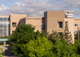 Exterior front view of San Joaquin General Hospital