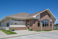 Exterior front view of CHI Health Oakland Clinic - Family Medicine